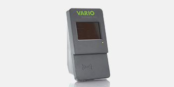 VARIO Zeiterfassungsterminal Basic – Kompaktes RFID Terminal Kompaktes VARIO Zeiterfassungsterminal Basic zur einfachen Arbeitszeiterfassung mit RFID