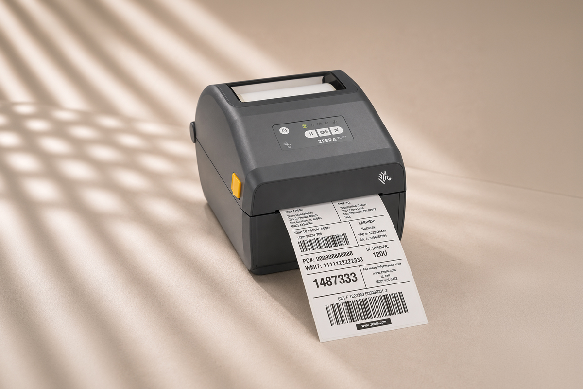 Zebra ZD421 Thermodirekt-Etikettendrucker für Versand-, Lager- und Produktetiketten
