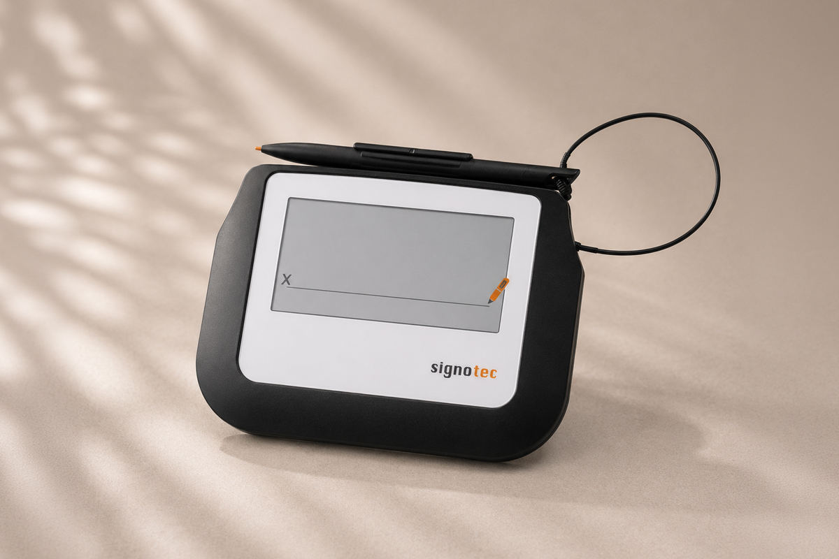 Signotec Sigma Lite Unterschriftenpad für digitale Signaturen am Arbeitsplatz