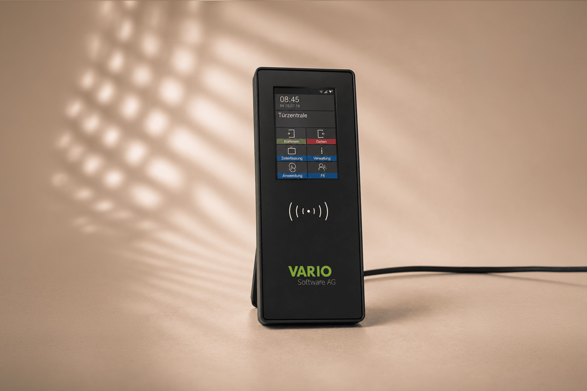 VARIO Zeiterfassungsterminal Professional mit Farb-Touchdisplay und RFID-Erfassung