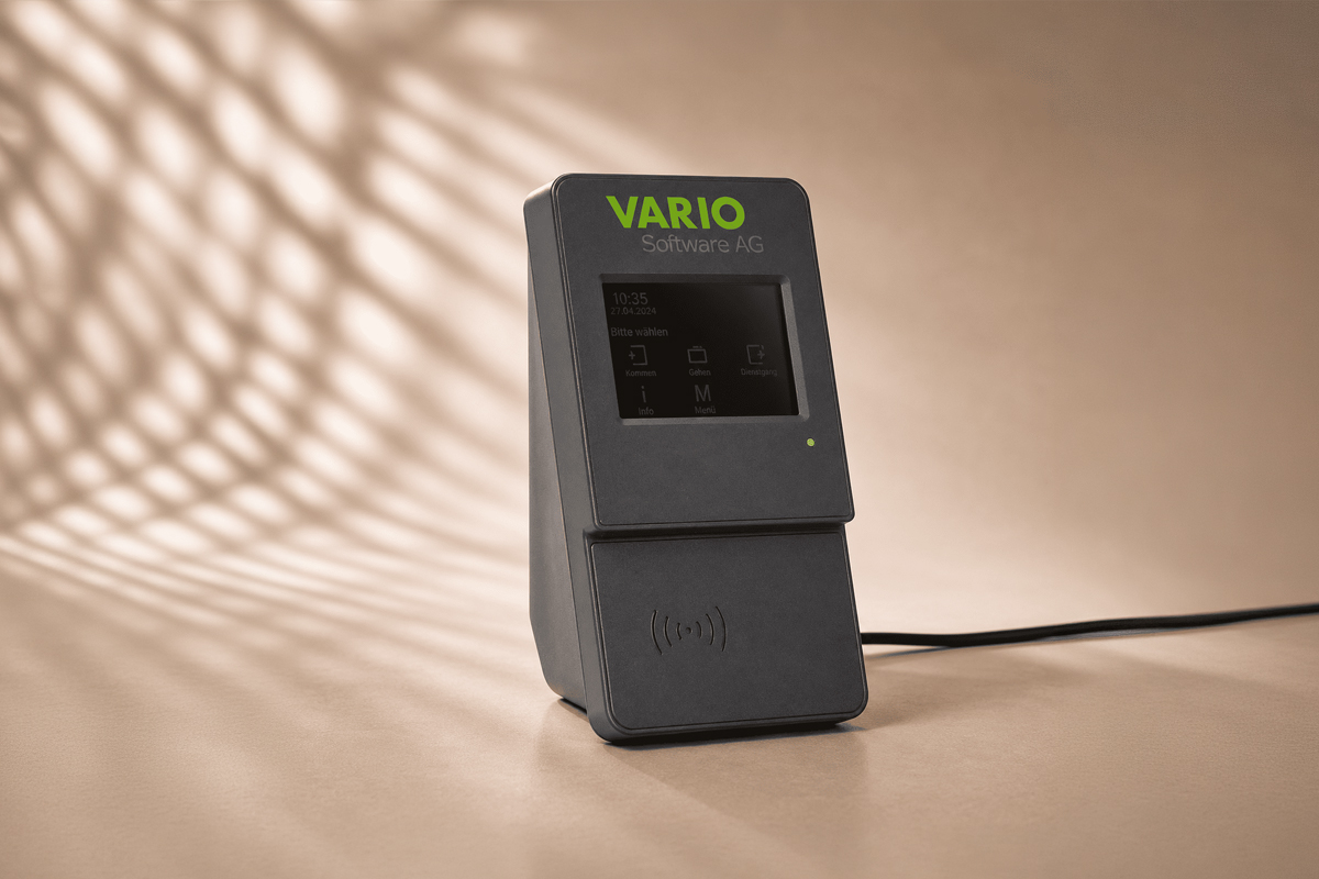 VARIO Zeiterfassungsterminal Basic für zuverlässige RFID-Zeiterfassung